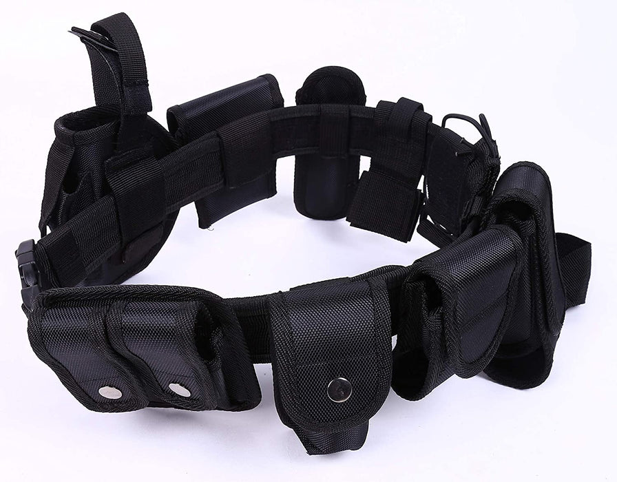 OEIS Private Security and Investigation - Black Law Enforcement Tactical Equipment System set 10 pcs (10pcs belt set) freeshipping - OEIS Private Security and Investigation