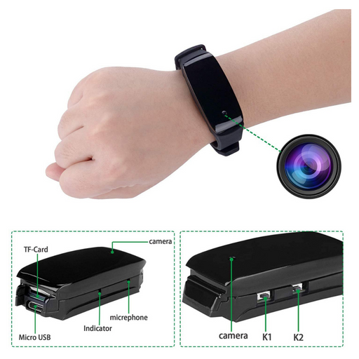 OEIS Private Security and Investigation - 1080P HD Intelligent Motion Bracelet Camera freeshipping - OEIS Private Security and Investigation