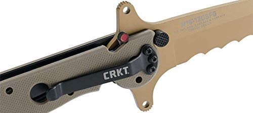 OEIS Private Security and Investigation - CRKT M16-13DSFG Special Forces, 3.5" 8Cr14MoV Combo Blade, Tan G-10 Handle freeshipping - OEIS Private Security and Investigation