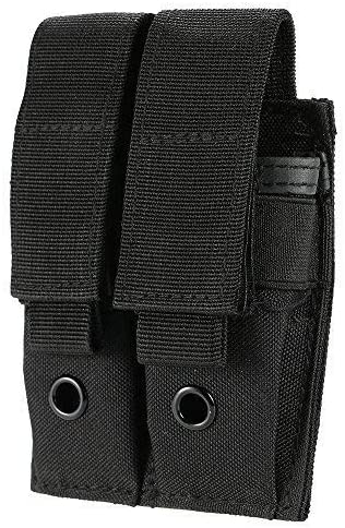OEISACADEMY - The Protection Supply - Molle Dual Mag Pouch Black freeshipping - OEIS Private Security and Investigation