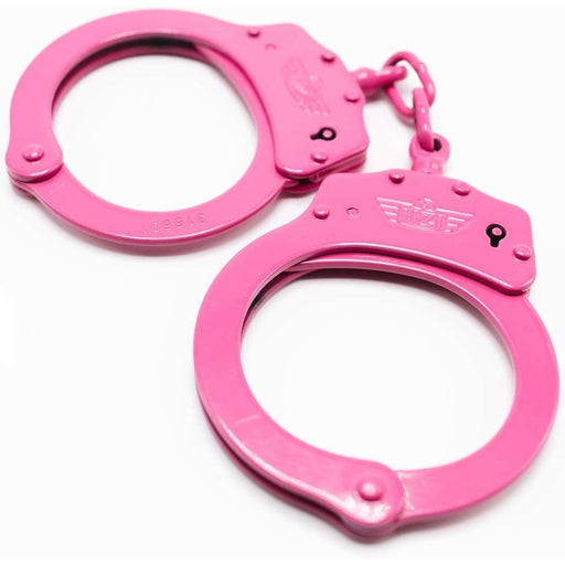 OEIS Private Security and Investigation - UZI UZI-HC-C-Pink High Tensile Steel Handcuffs with Two Keys freeshipping - OEIS Private Security and Investigation