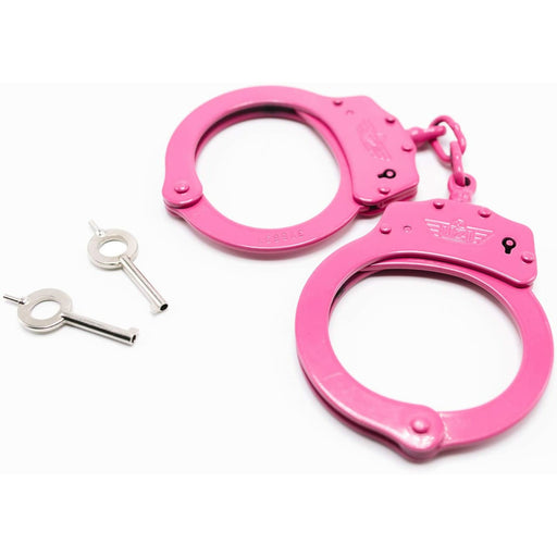 OEIS Private Security and Investigation - UZI UZI-HC-C-Pink High Tensile Steel Handcuffs with Two Keys freeshipping - OEIS Private Security and Investigation