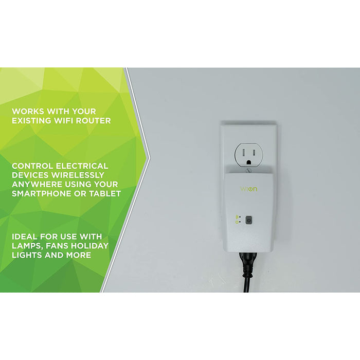 OEIS Private Security and Investigation - Woods WiOn 50050 Indoor Wi-Fi Outlet, Wireless Switch, Programmable Timer freeshipping - OEIS Private Security and Investigation