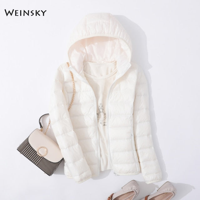 Women Ultralight Thin Down Jacket