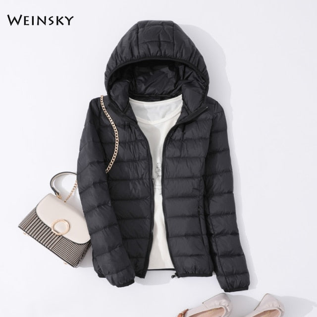 Women Ultralight Thin Down Jacket