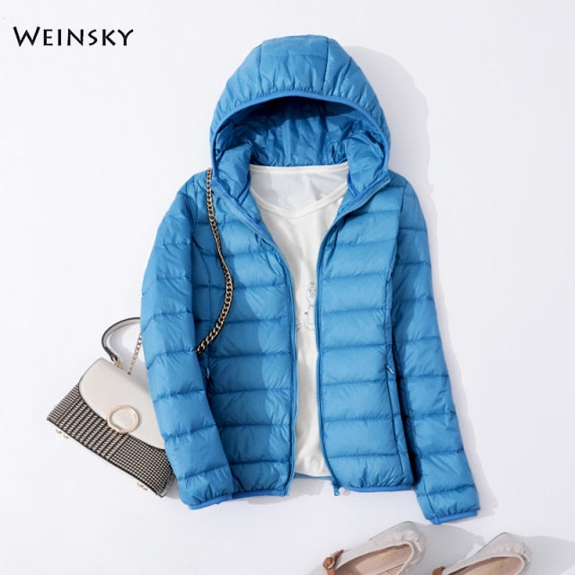 Women Ultralight Thin Down Jacket