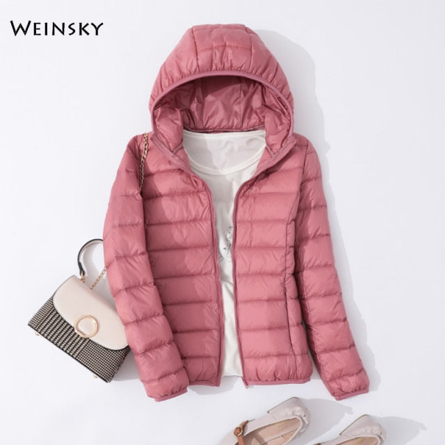 Women Ultralight Thin Down Jacket