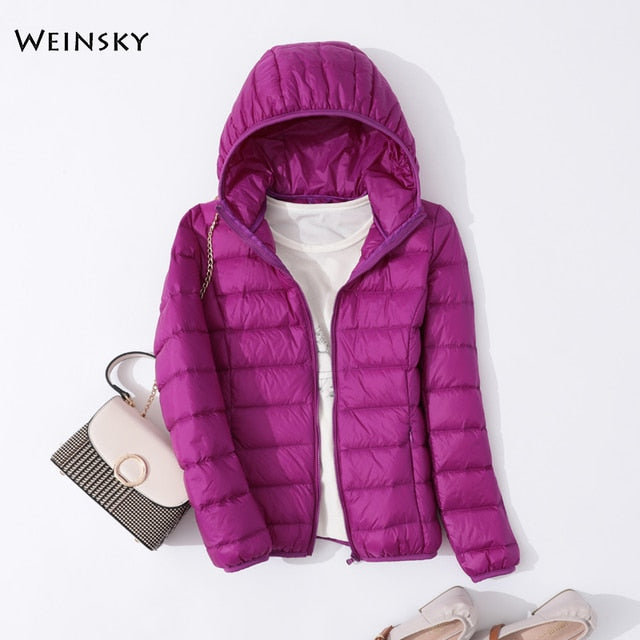 Women Ultralight Thin Down Jacket