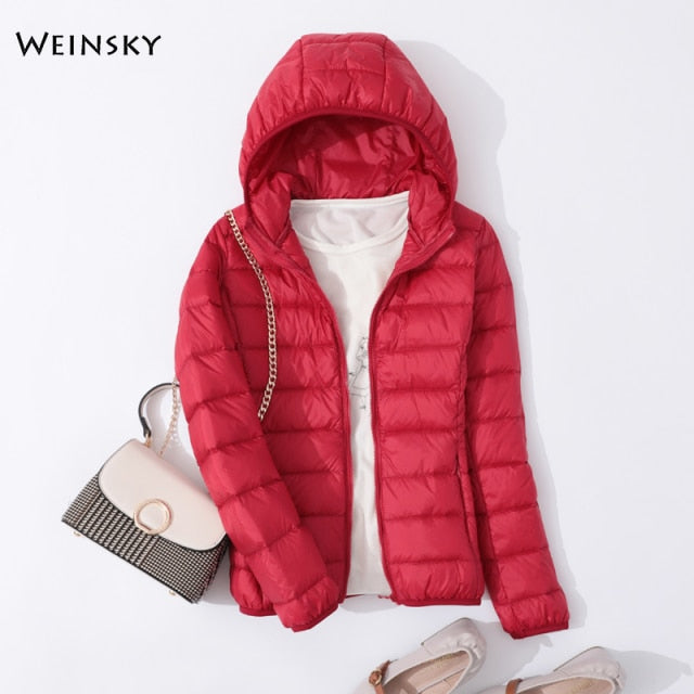 Women Ultralight Thin Down Jacket