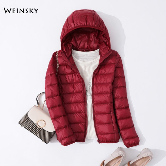 Women Ultralight Thin Down Jacket