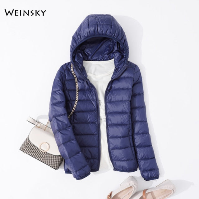 Women Ultralight Thin Down Jacket