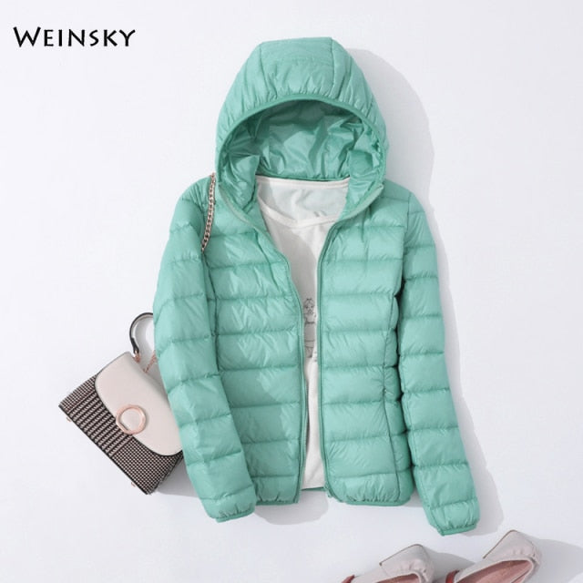 Women Ultralight Thin Down Jacket