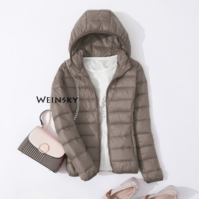 Women Ultralight Thin Down Jacket