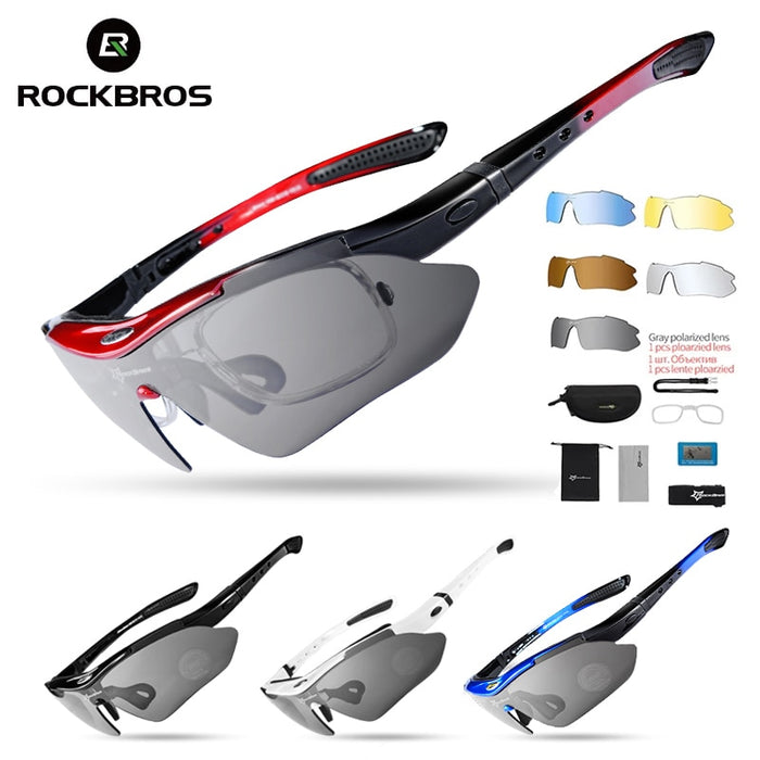 ROCKBROS Men Cycling Glasses Polarized Sunglasses