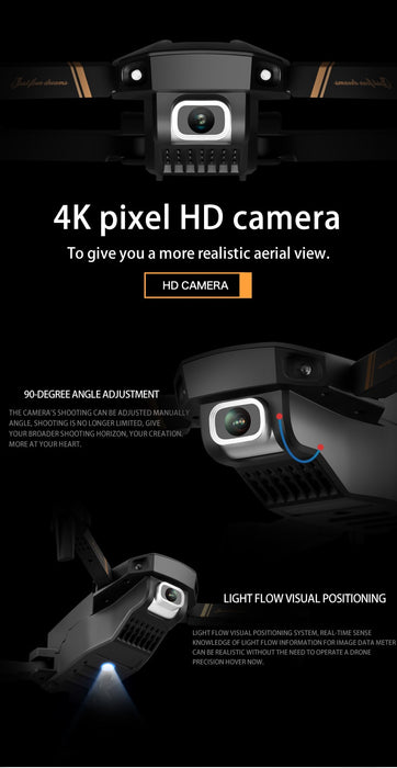 Rc Drone 4k HD Wide Angle Camera 1080P WiFi fpv