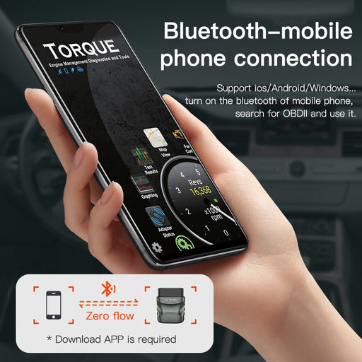 OEIS Private Security and Investigation - KUULAA V1.5 OBD2 Scanner Bluetooth Car Diagnostic Tool for IOS Android freeshipping - OEIS Private Security and Investigation