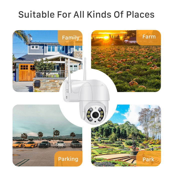 5MP PTZ IP Camera Wifi Outdoor AI Human Detection Audio 1080P Wireless Security CCTV Camera