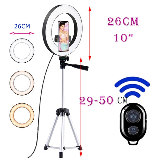 OEIS Private Security and Investigation - Photo Led Selfie Phone Remote Control Ring-light With Tripod Stand freeshipping - OEIS Private Security and Investigation