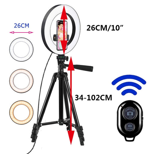 OEIS Private Security and Investigation - Photo Led Selfie Phone Remote Control Ring-light With Tripod Stand freeshipping - OEIS Private Security and Investigation