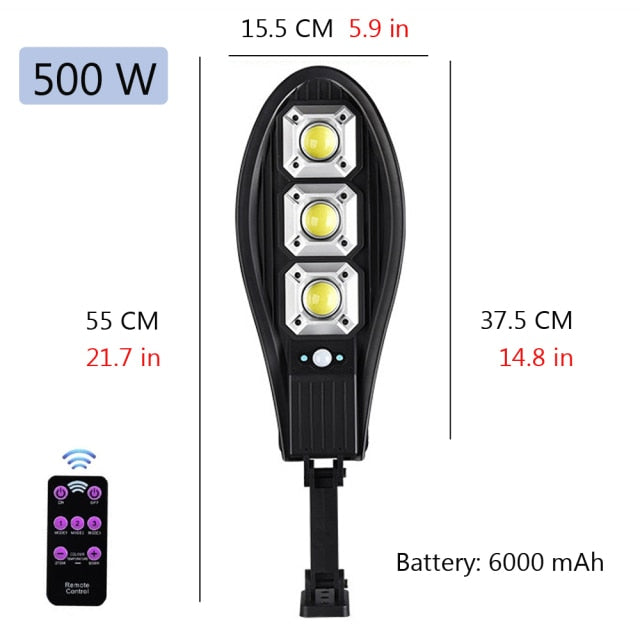 500 watts LED Solar Solar Lamp Powered