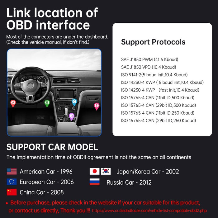 OEIS Private Security and Investigation - KUULAA V1.5 OBD2 Scanner Bluetooth Car Diagnostic Tool for IOS Android freeshipping - OEIS Private Security and Investigation