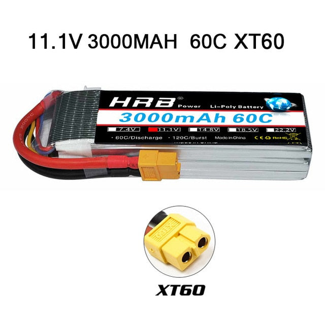 HRB 3S 4S Lipo Battery 11.1v 14.8v 2200mah 1300mah 1500mah 2600mah 3300mah 4000mah 4200mah