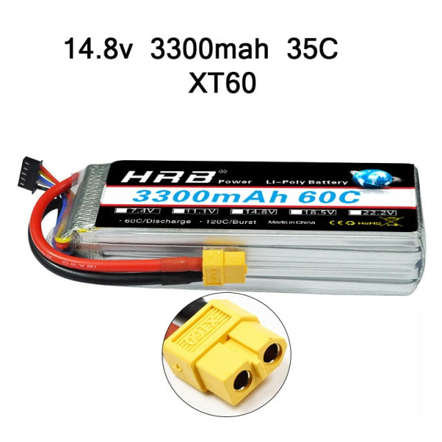 HRB 3S 4S Lipo Battery 11.1v 14.8v 2200mah 1300mah 1500mah 2600mah 3300mah 4000mah 4200mah