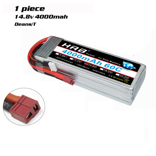 HRB 3S 4S Lipo Battery 11.1v 14.8v 2200mah 1300mah 1500mah 2600mah 3300mah 4000mah 4200mah