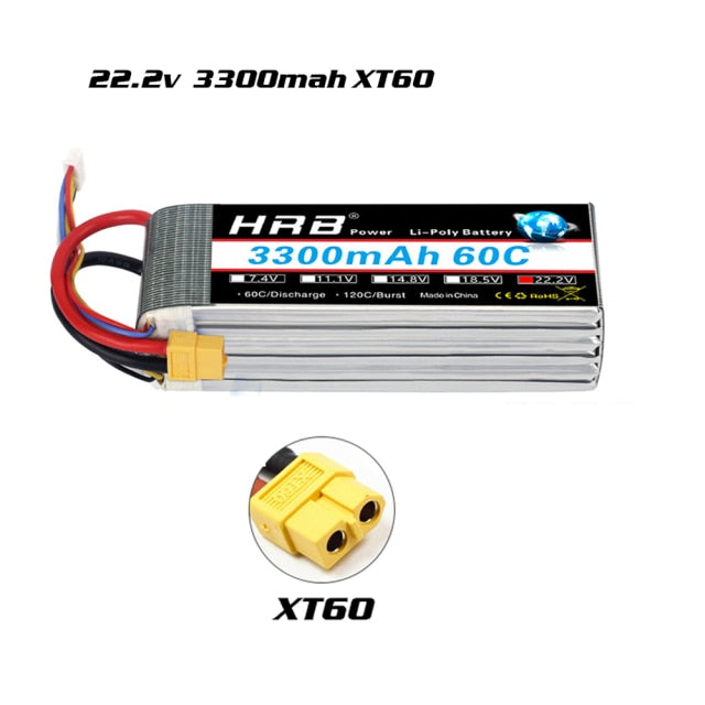 HRB 3S 4S Lipo Battery 11.1v 14.8v 2200mah 1300mah 1500mah 2600mah 3300mah 4000mah 4200mah