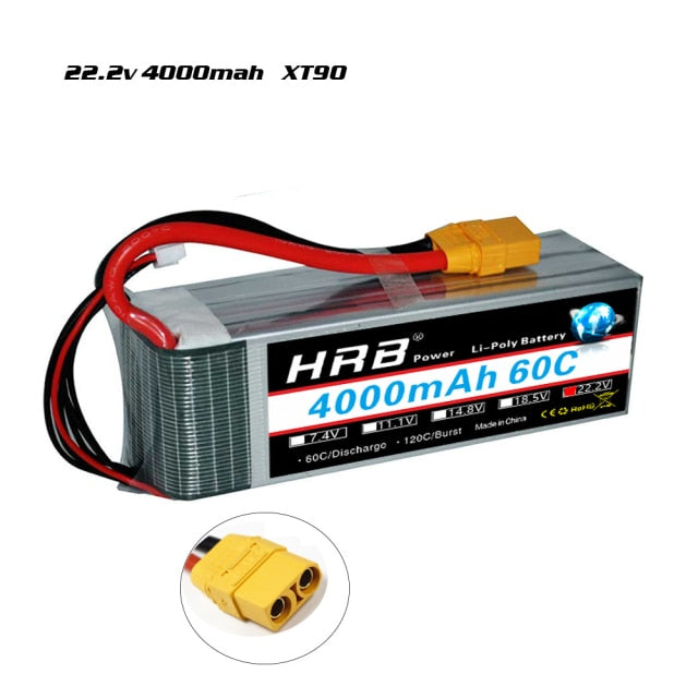 HRB 3S 4S Lipo Battery 11.1v 14.8v 2200mah 1300mah 1500mah 2600mah 3300mah 4000mah 4200mah