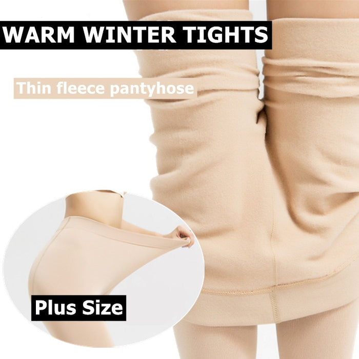 Women Tights Warm Winter Fleece Stretchy Slim Skinny Thick Tights