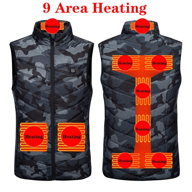 OEIS Private Security and Investigation - Heated Unisex Vest for Winter, Hunting, Hiking or Outdoor freeshipping - OEIS Private Security and Investigation