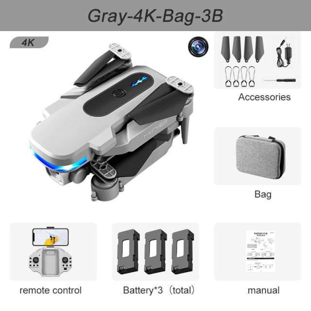 KY910 Mini Drone 4K Professional HD Dual Camera 2.4G
