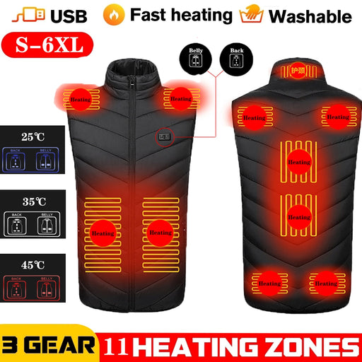 OEIS Private Security and Investigation - Heated Unisex Vest for Winter, Hunting, Hiking or Outdoor freeshipping - OEIS Private Security and Investigation