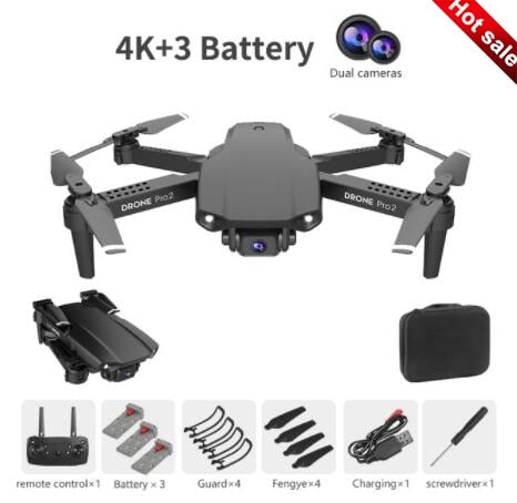 XCZJ E99 Pro2 RC Mini Drone 4K 1080P Dual Camera WIFI