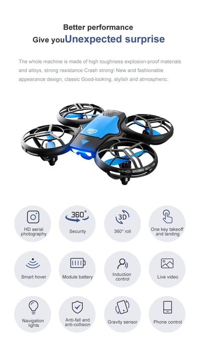 4DRC V8 Mini Drone 4k profession HD Wide Angle Camera